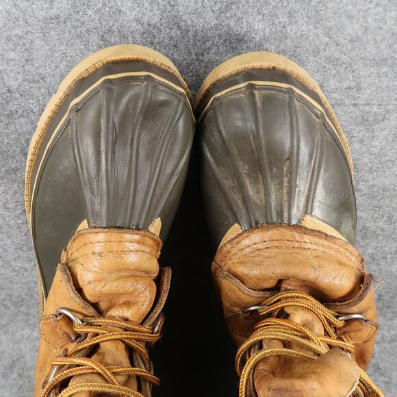 High Cascade Boots Mens 9 Winter Snow Shoes Leather Rubber Lined Lace Up Vintage main image 5